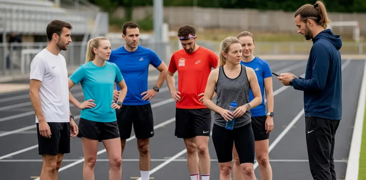 Sports club members enjoying activities